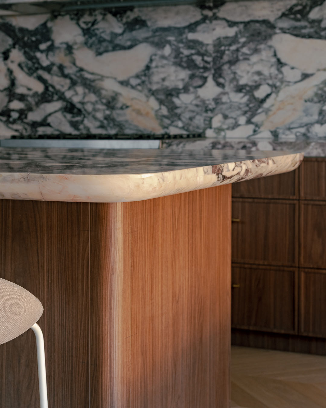 Canterbury Road marble benchtop detail